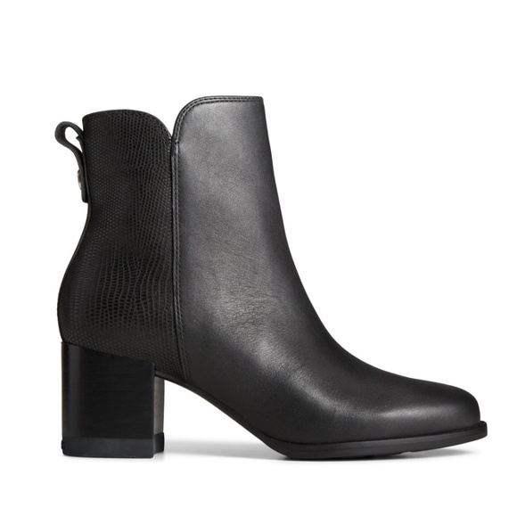 Sperry Seaport Heel Leather Water Resistant Ankle Boot - Size 8.5 NWT - Picture 1 of 7